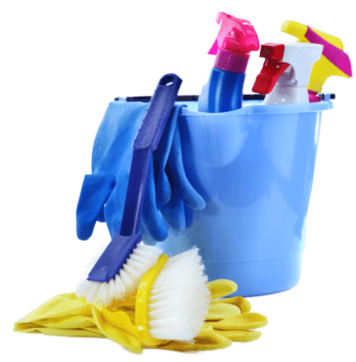 Picture of cleaning tools used by professional Milly Cleaners